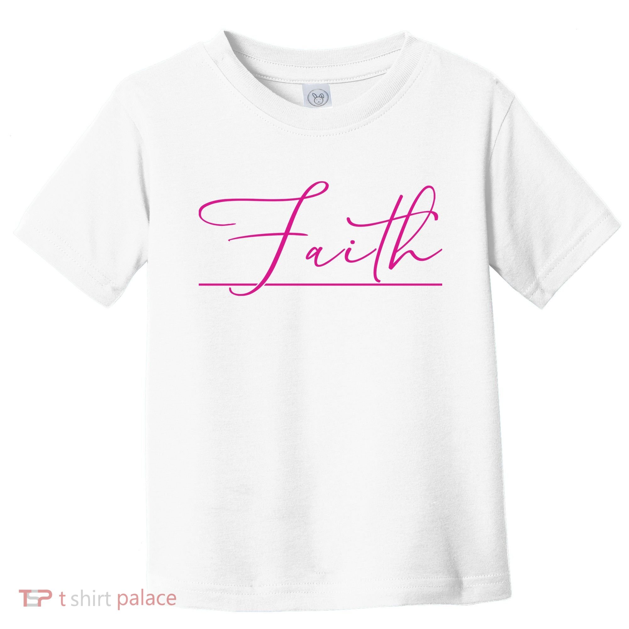 Faith Pink Christian Toddler T-Shirt