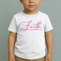 Faith Pink Christian Toddler T-Shirt thumb 2