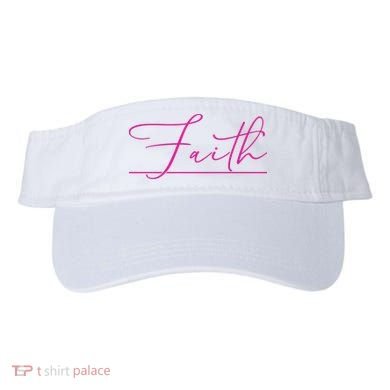 Faith Pink Christian Visor