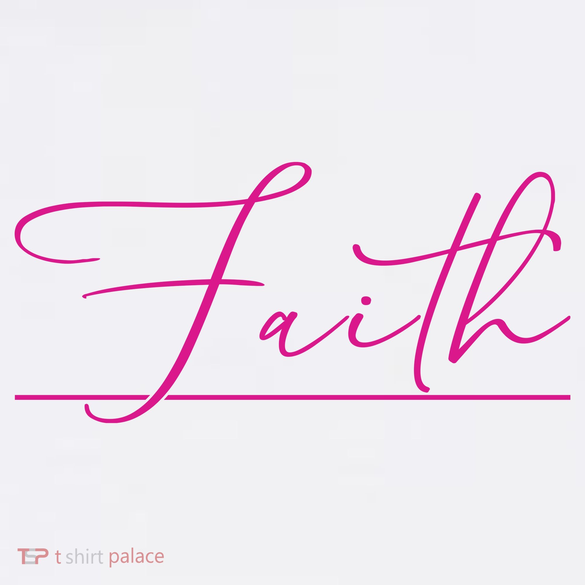 Faith Pink Christian Women's T-Shirt