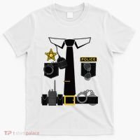 Funny Police Costume Police Officer Pretend Im A Police Man T-Shirt thumb 0