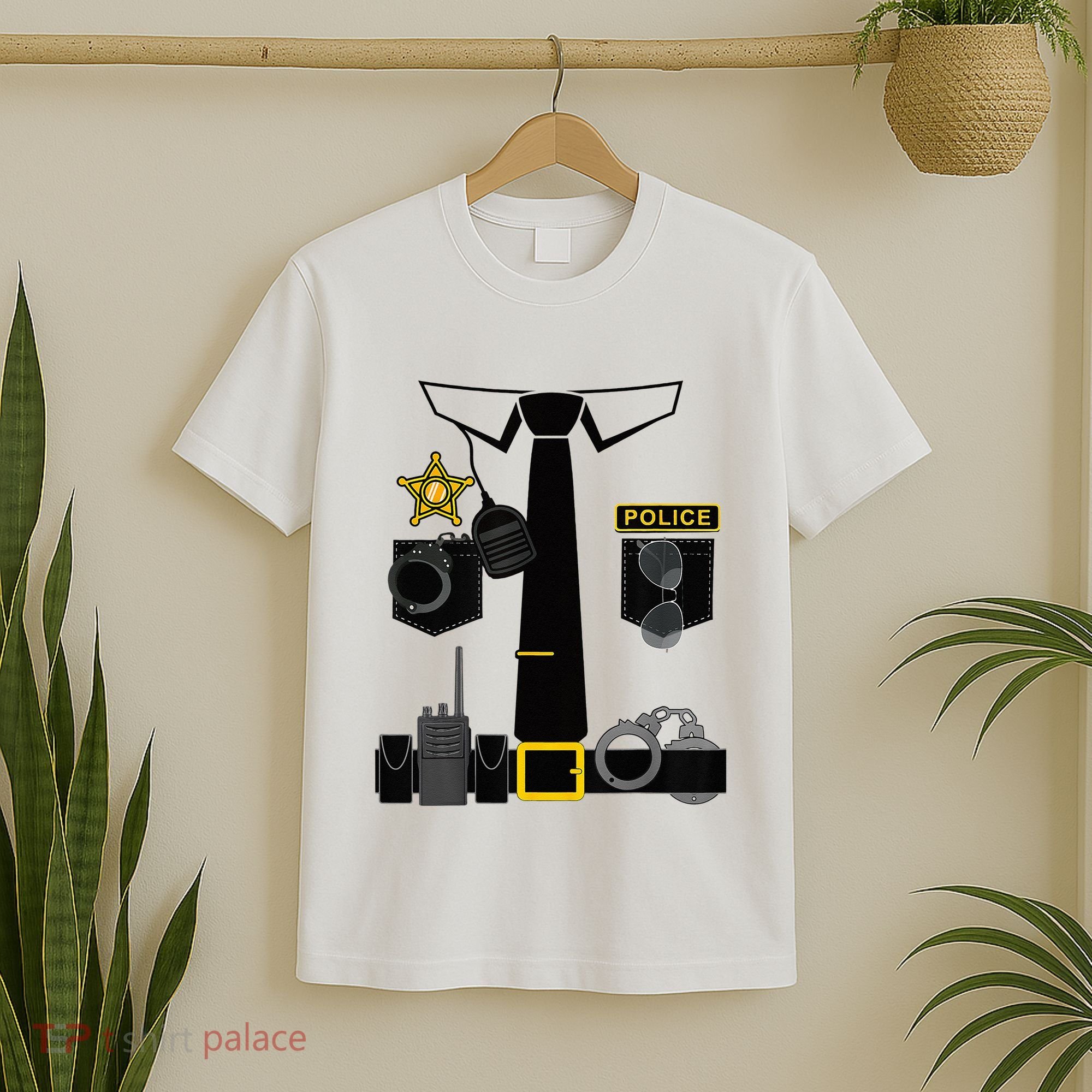Funny Police Costume Police Officer Pretend Im A Police Man T-Shirt
