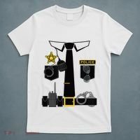 Funny Police Costume Police Officer Pretend Im A Police Man T-Shirt thumb 5