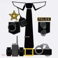 Funny Police Costume Police Officer Pretend Im A Police Man Women's Tank Top thumb 5