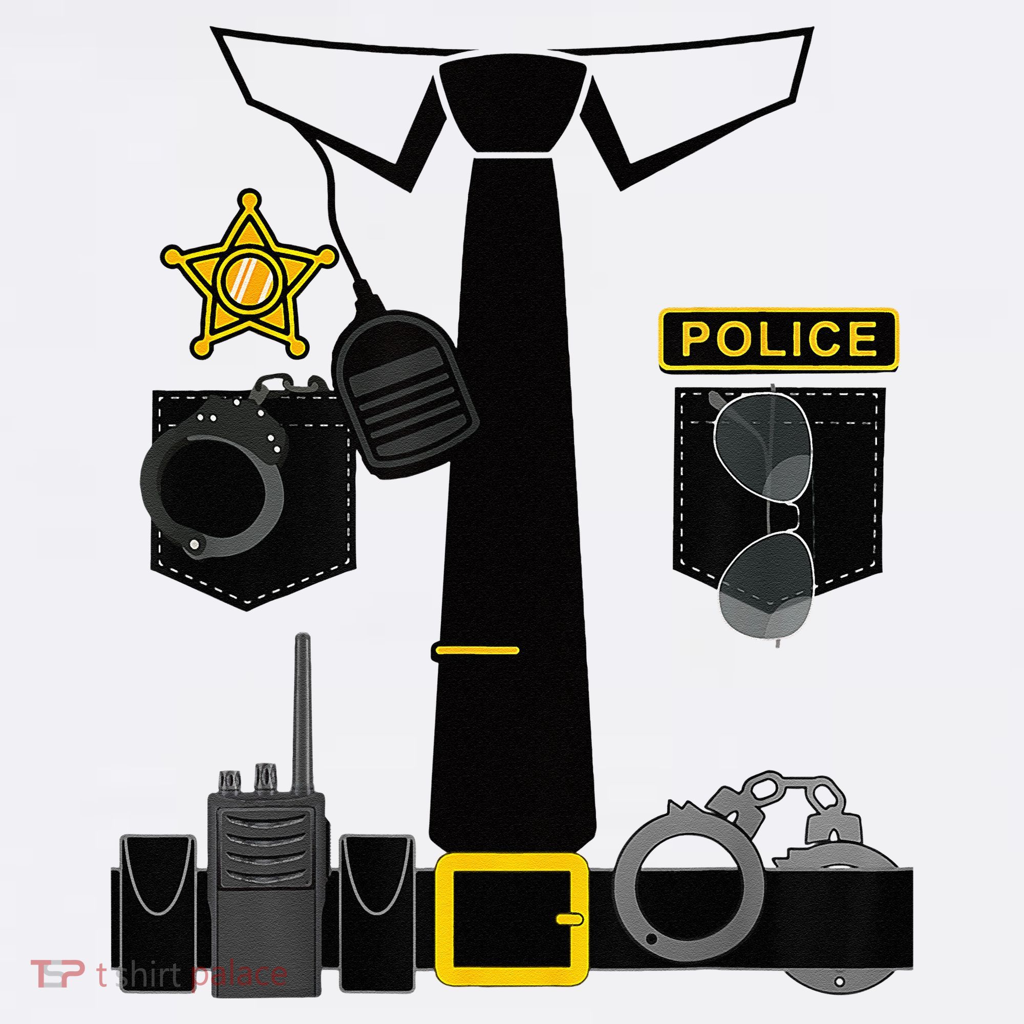 Funny Police Costume Police Officer Pretend Im A Police Man Women's Tank Top