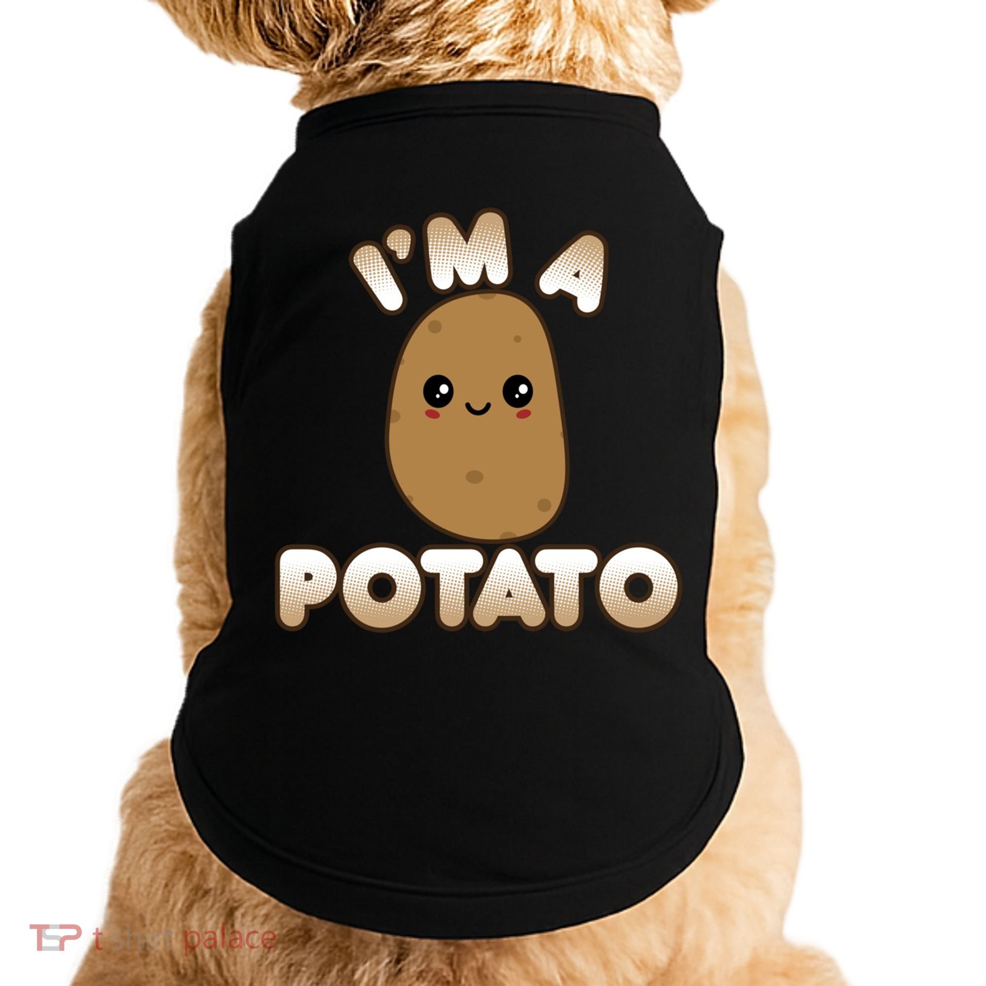 Funny Potato Costume Cute Kawaii Style Smiling I'm A Potato Gift Doggie Tank