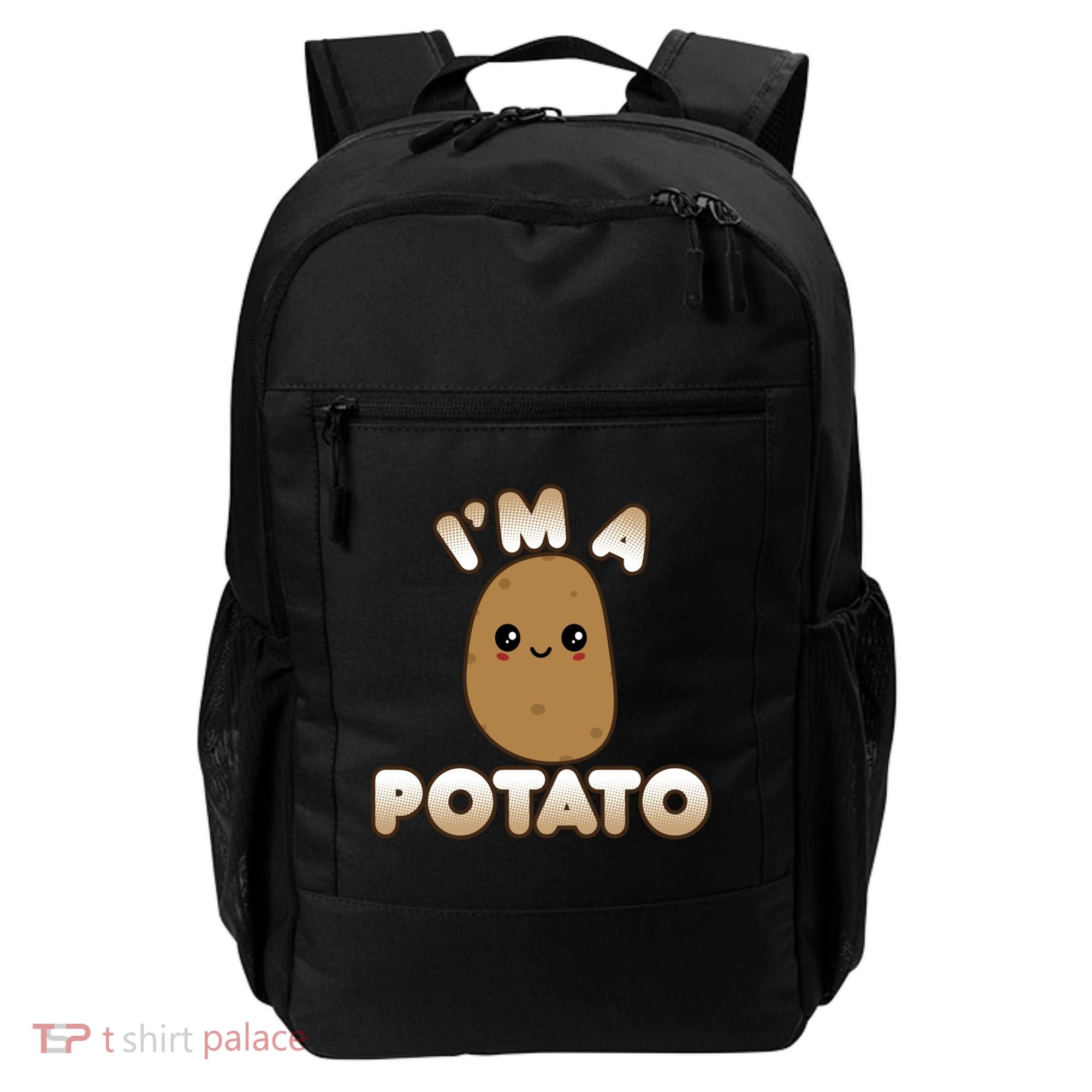 Funny Potato Costume Cute Kawaii Style Smiling I'm A Potato Gift Backpack