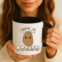 Funny Potato Costume Cute Kawaii Style Smiling I'm A Potato Gift Coffee Mug thumb 3