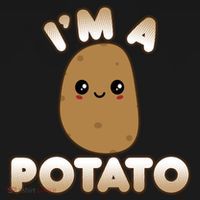 Funny Potato Costume Cute Kawaii Style Smiling I'm A Potato Gift Women's Hoodie thumb 2