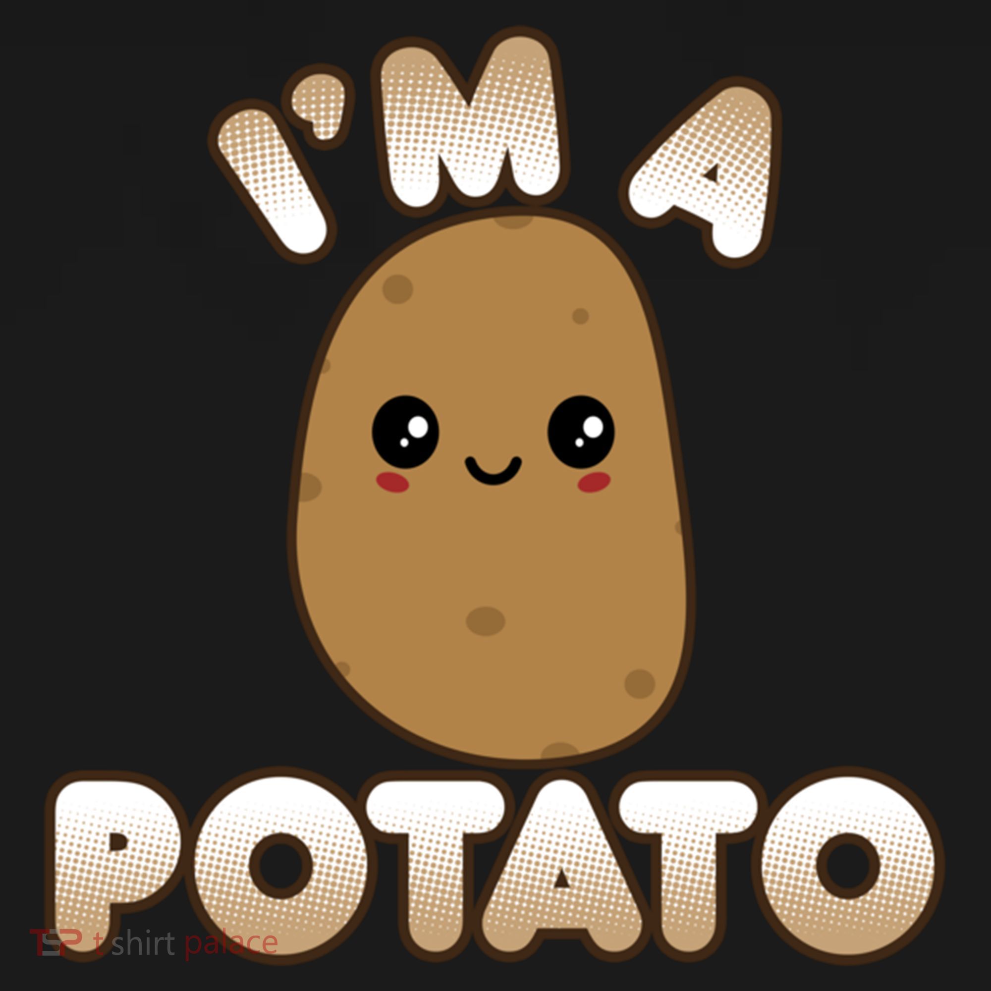 Funny Potato Costume Cute Kawaii Style Smiling I'm A Potato Gift Women's Hoodie