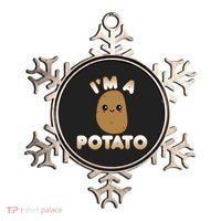 Funny Potato Costume Cute Kawaii Style Smiling I'm A Potato Gift Ornament thumb 0