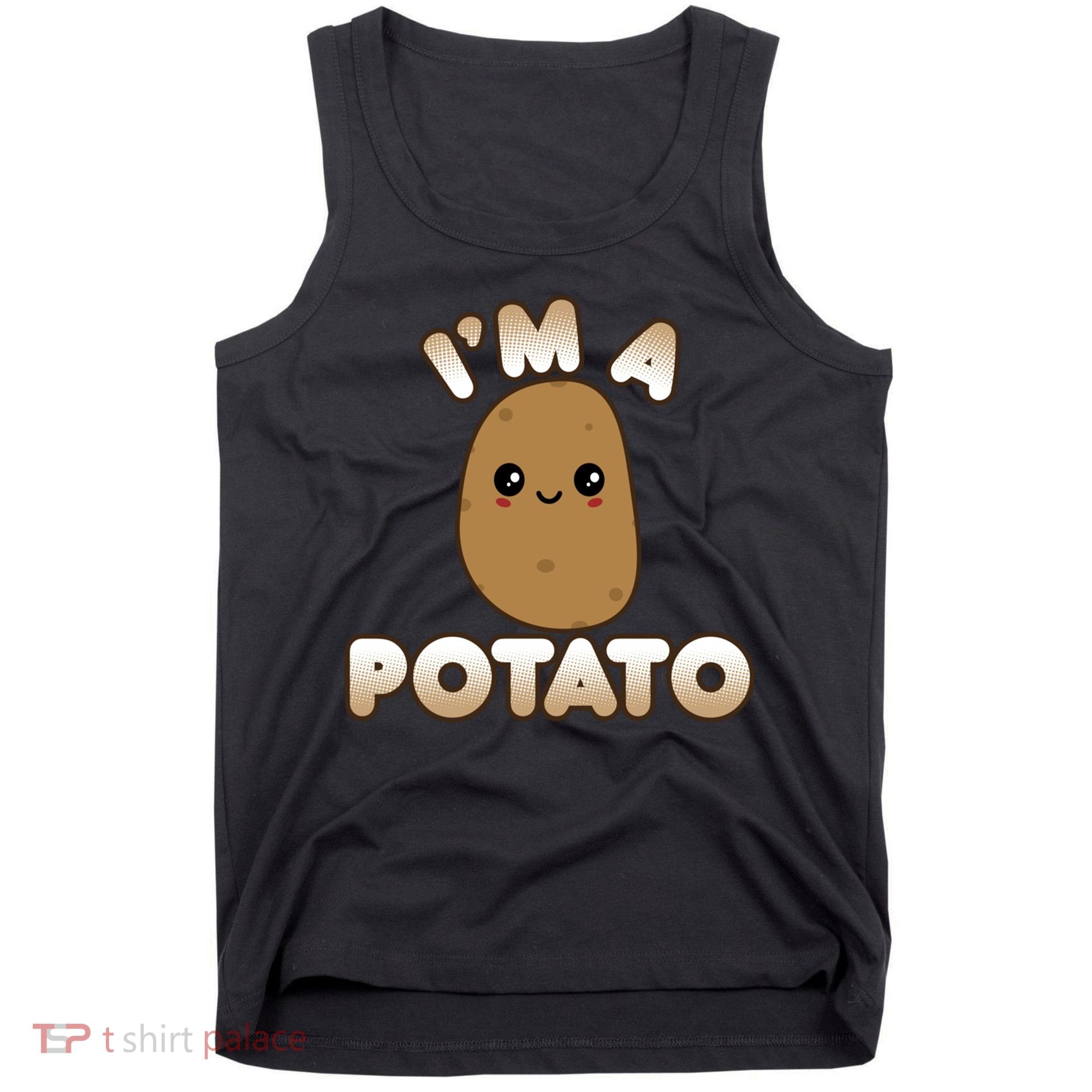 Funny Potato Costume Cute Kawaii Style Smiling I'm A Potato Gift Tank Top