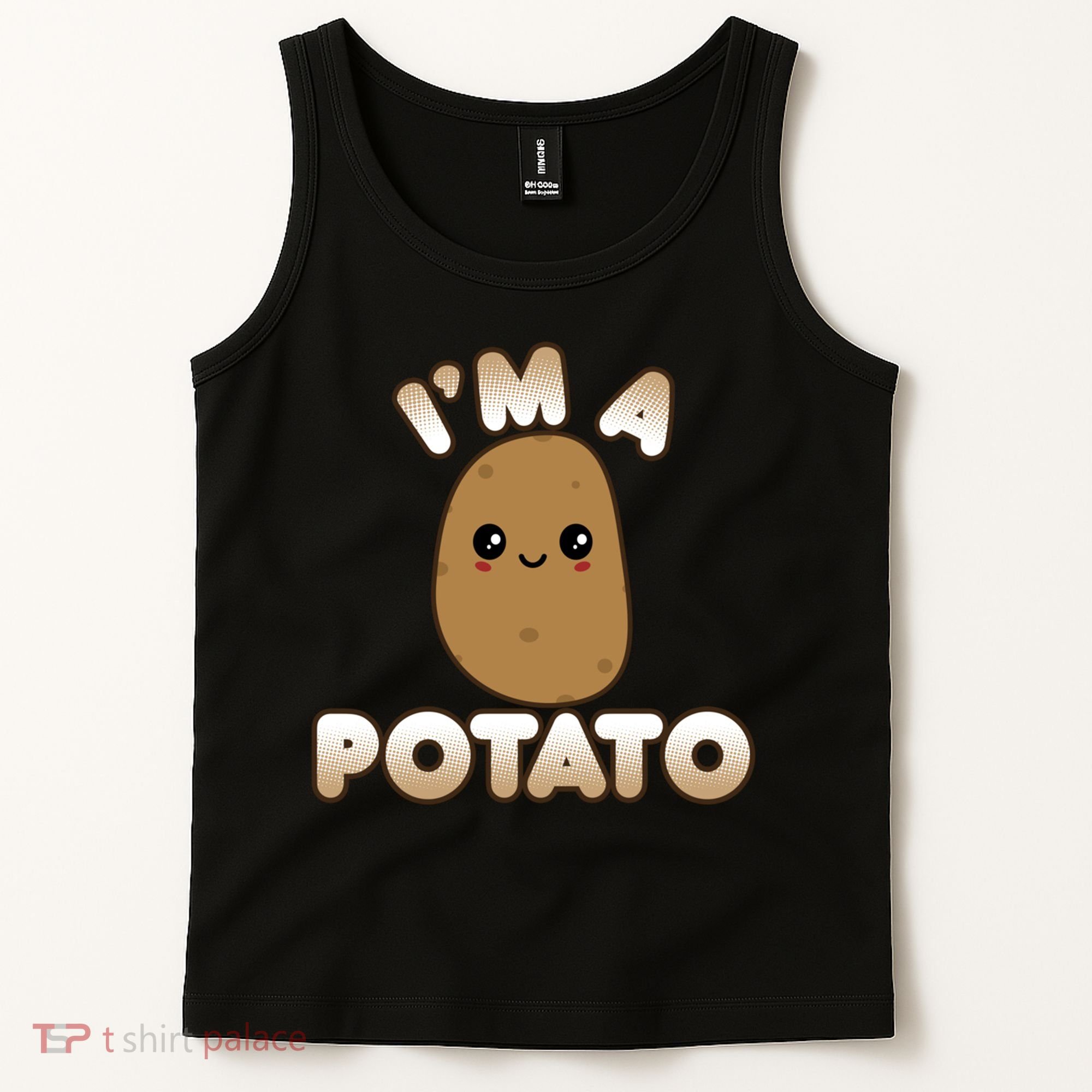 Funny Potato Costume Cute Kawaii Style Smiling I'm A Potato Gift Tank Top