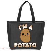Funny Potato Costume Cute Kawaii Style Smiling I'm A Potato Gift Tote Bag thumb 0