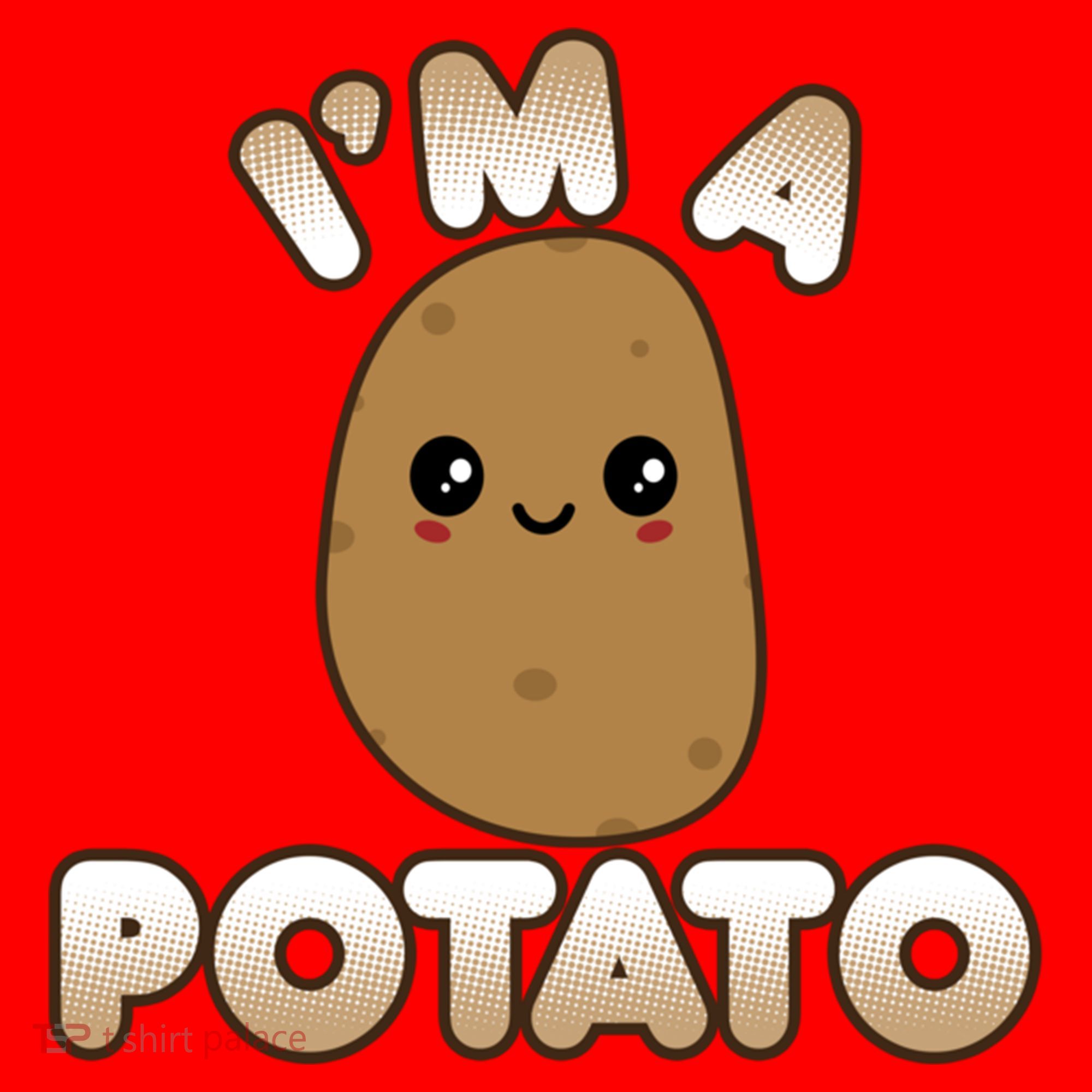 Funny Potato Costume Cute Kawaii Style Smiling I'm A Potato Gift Santa Hat