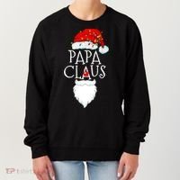 Funny Papa Claus Christmas Pajamas Santa Gift Women's Sweatshirt thumb 0