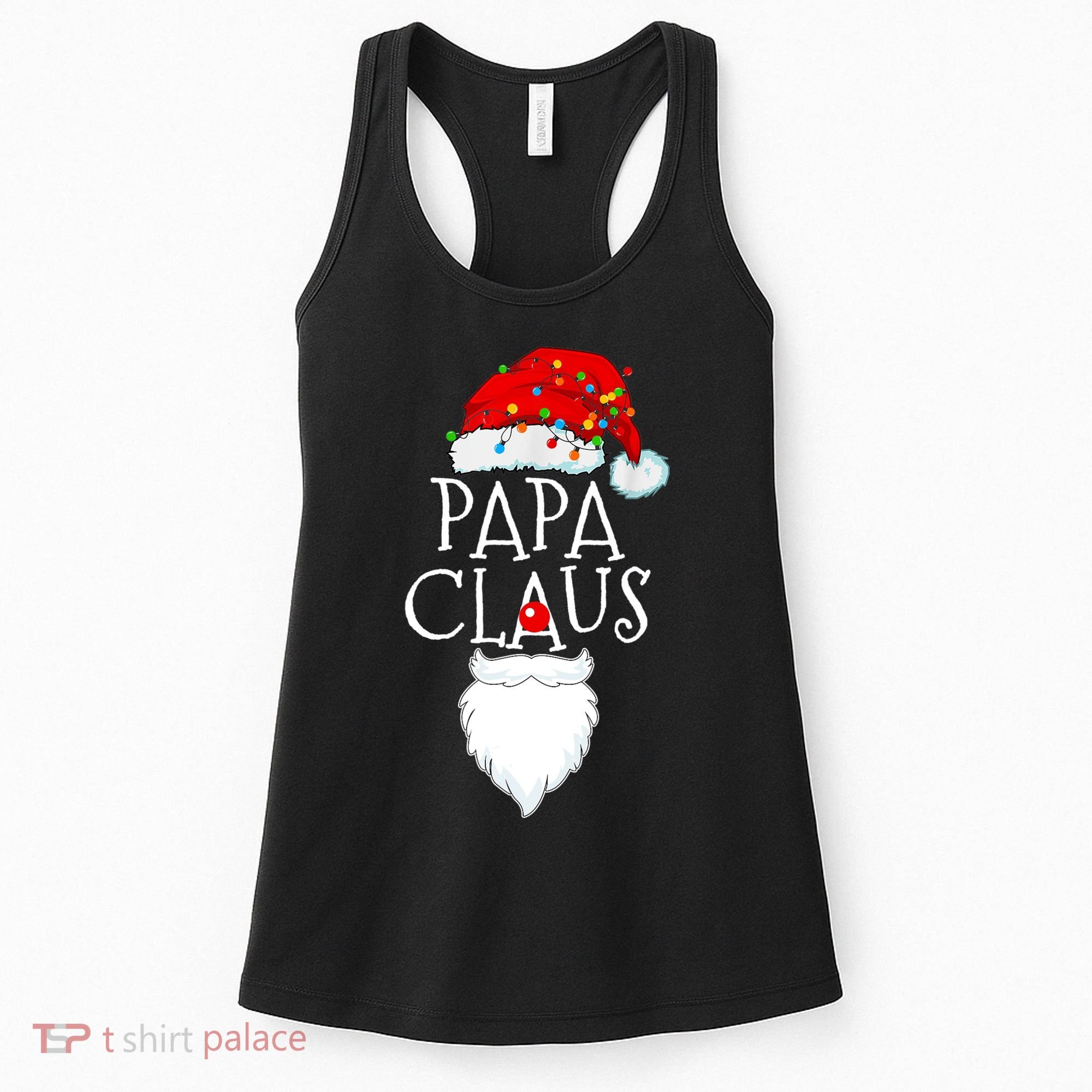 Funny Papa Claus Christmas Pajamas Santa Gift Women's Tank Top