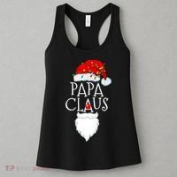 Funny Papa Claus Christmas Pajamas Santa Gift Women's Tank Top thumb 3