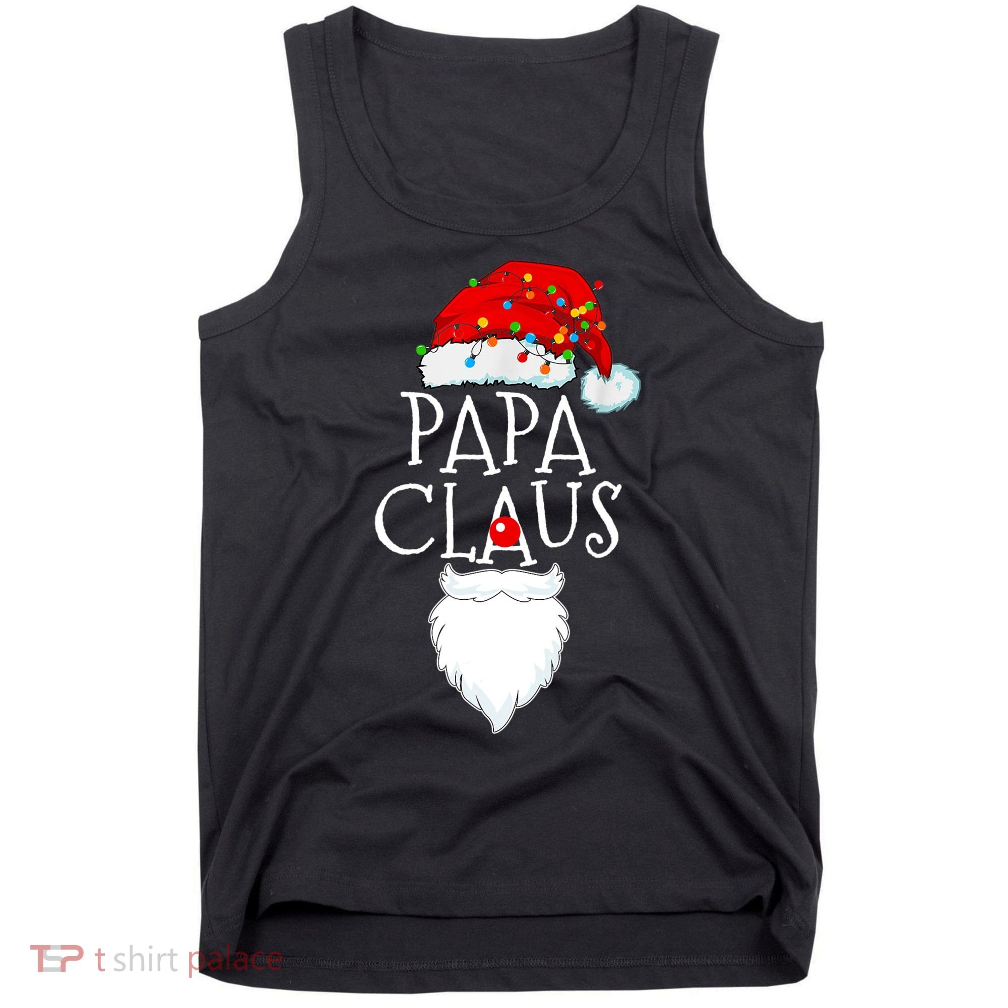 Funny Papa Claus Christmas Pajamas Santa Gift Tank Top
