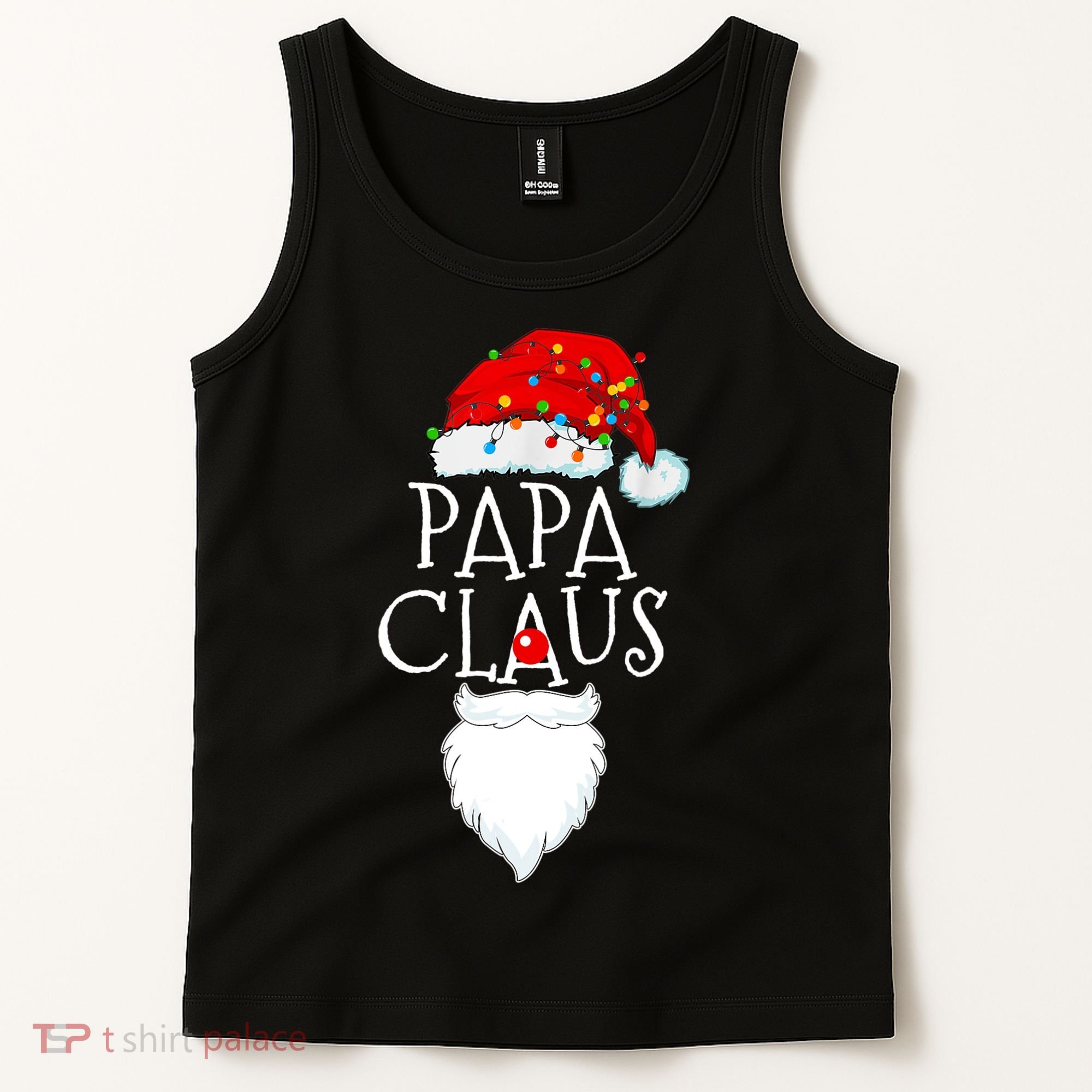 Funny Papa Claus Christmas Pajamas Santa Gift Tank Top