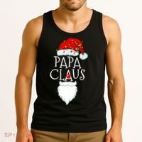 Funny Papa Claus Christmas Pajamas Santa Gift Tank Top thumb 3