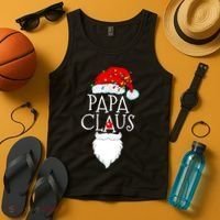 Funny Papa Claus Christmas Pajamas Santa Gift Tank Top thumb 4