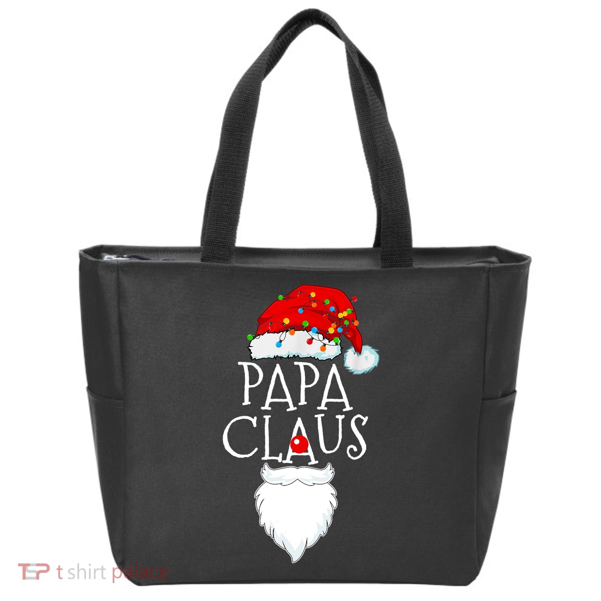 Funny Papa Claus Christmas Pajamas Santa Gift Tote Bag