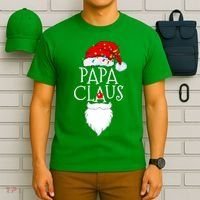 Funny Papa Claus Christmas Pajamas Santa Gift T-Shirt thumb 6