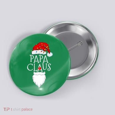Funny Papa Claus Christmas Pajamas Santa Gift Button
