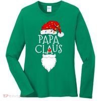Funny Papa Claus Christmas Pajamas Santa Gift Women's Long Sleeve Shirt thumb 0