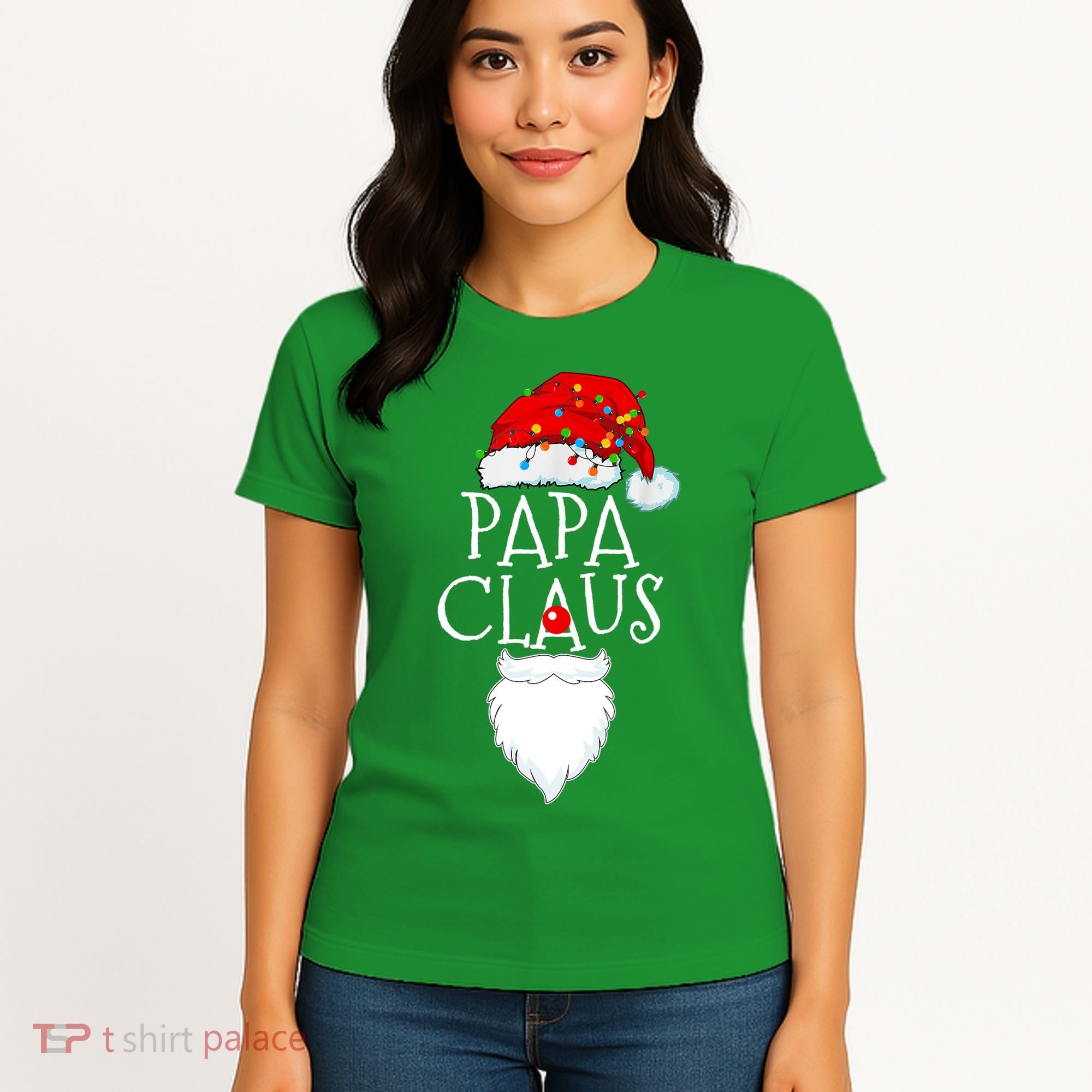 Funny Papa Claus Christmas Pajamas Santa Gift Women's T-Shirt