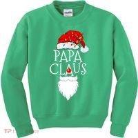 Funny Papa Claus Christmas Pajamas Santa Gift Kids Sweatshirt thumb 0