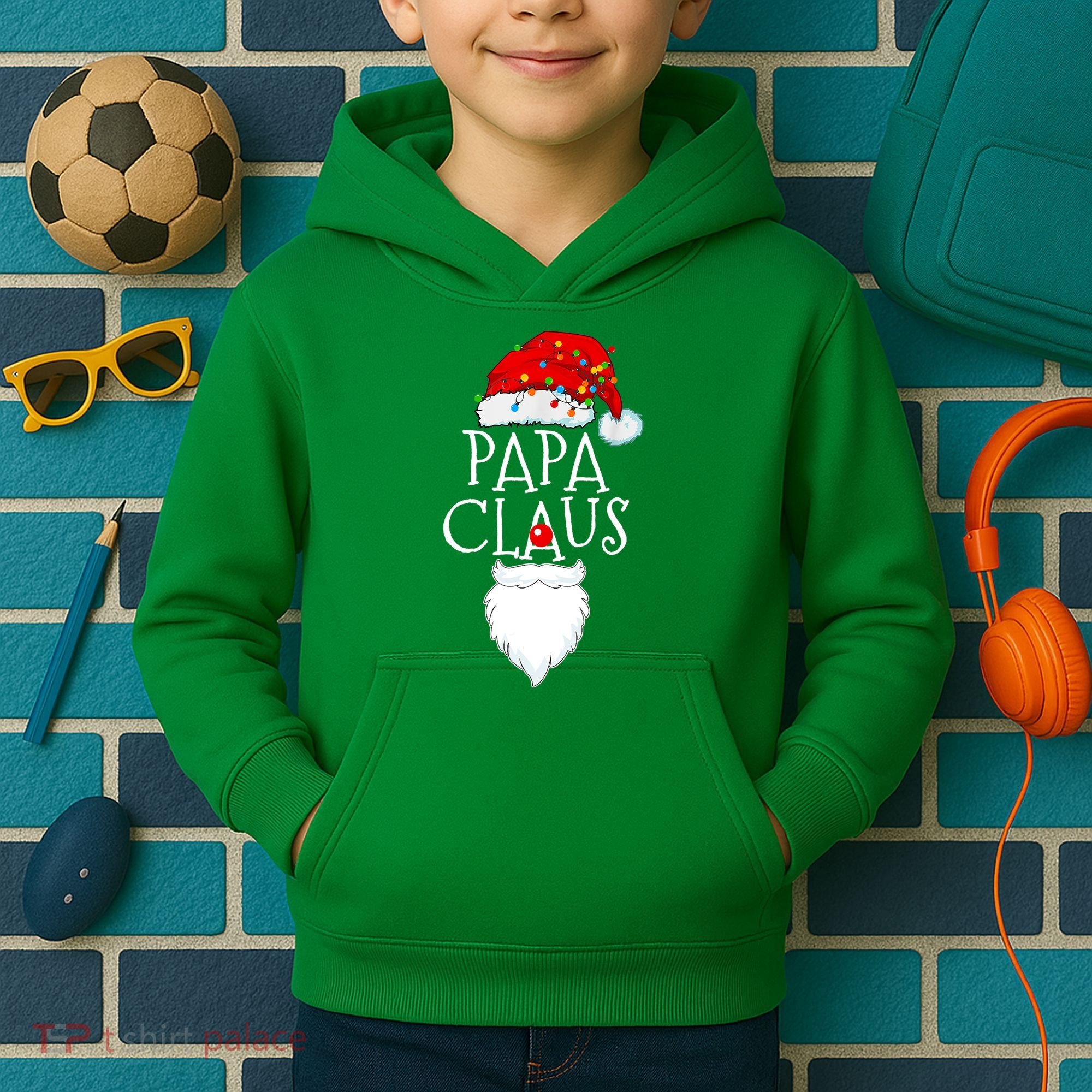 Funny Papa Claus Christmas Pajamas Santa Gift Kids Hoodie