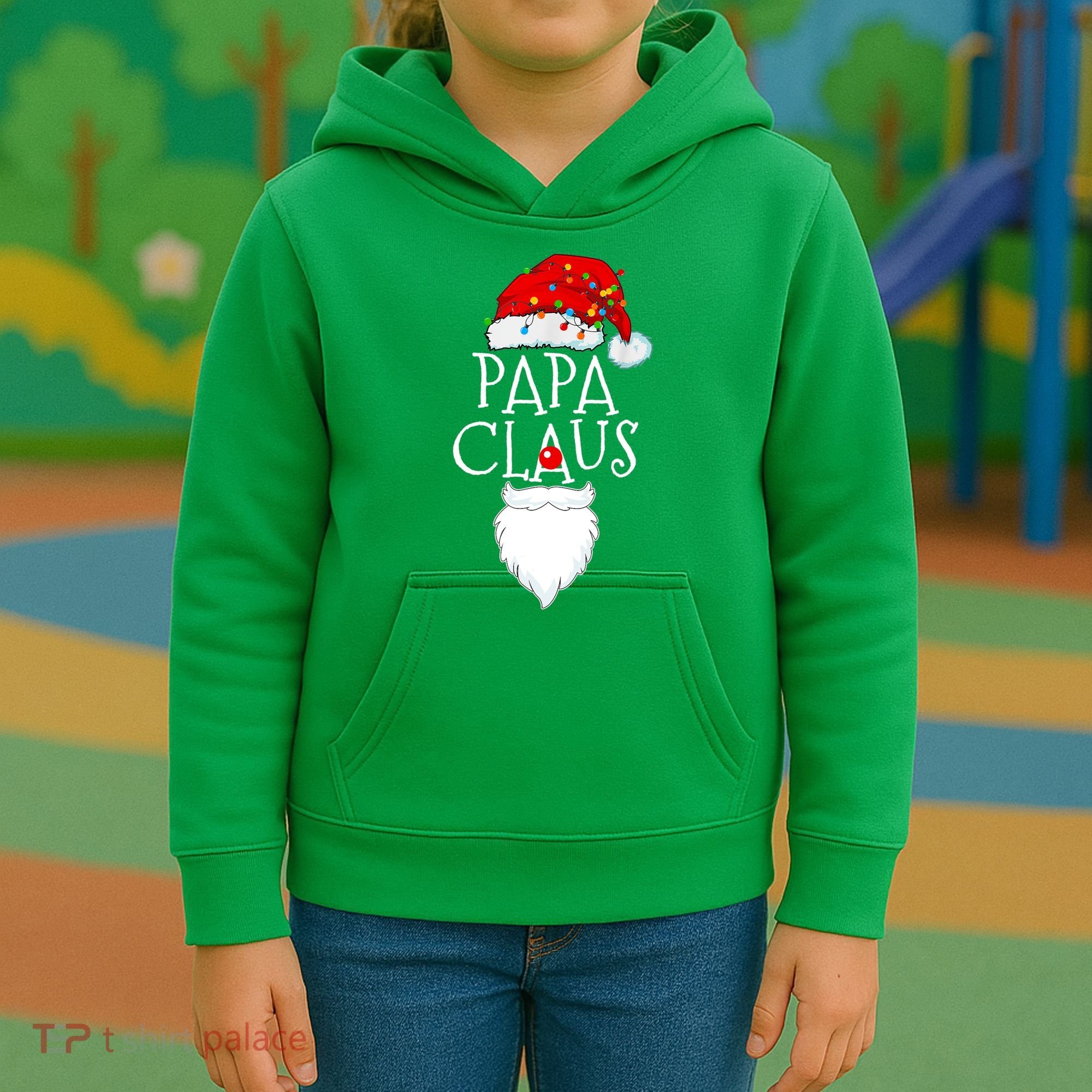 Funny Papa Claus Christmas Pajamas Santa Gift Kids Hoodie