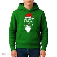 Funny Papa Claus Christmas Pajamas Santa Gift Kids Hoodie thumb 4