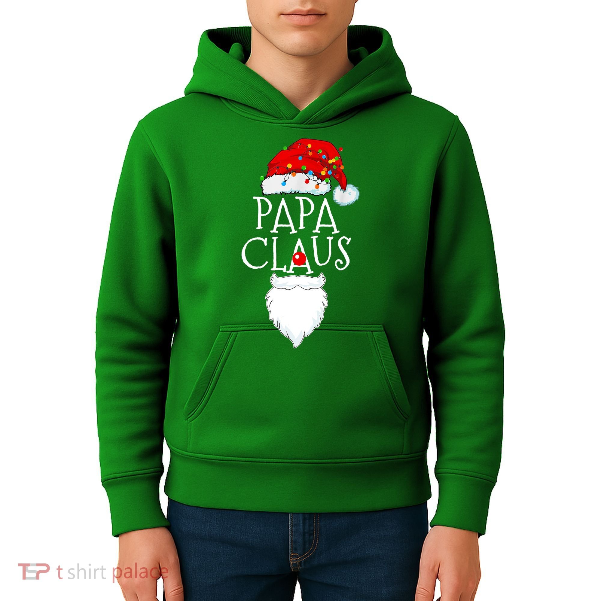 Funny Papa Claus Christmas Pajamas Santa Gift Kids Hoodie