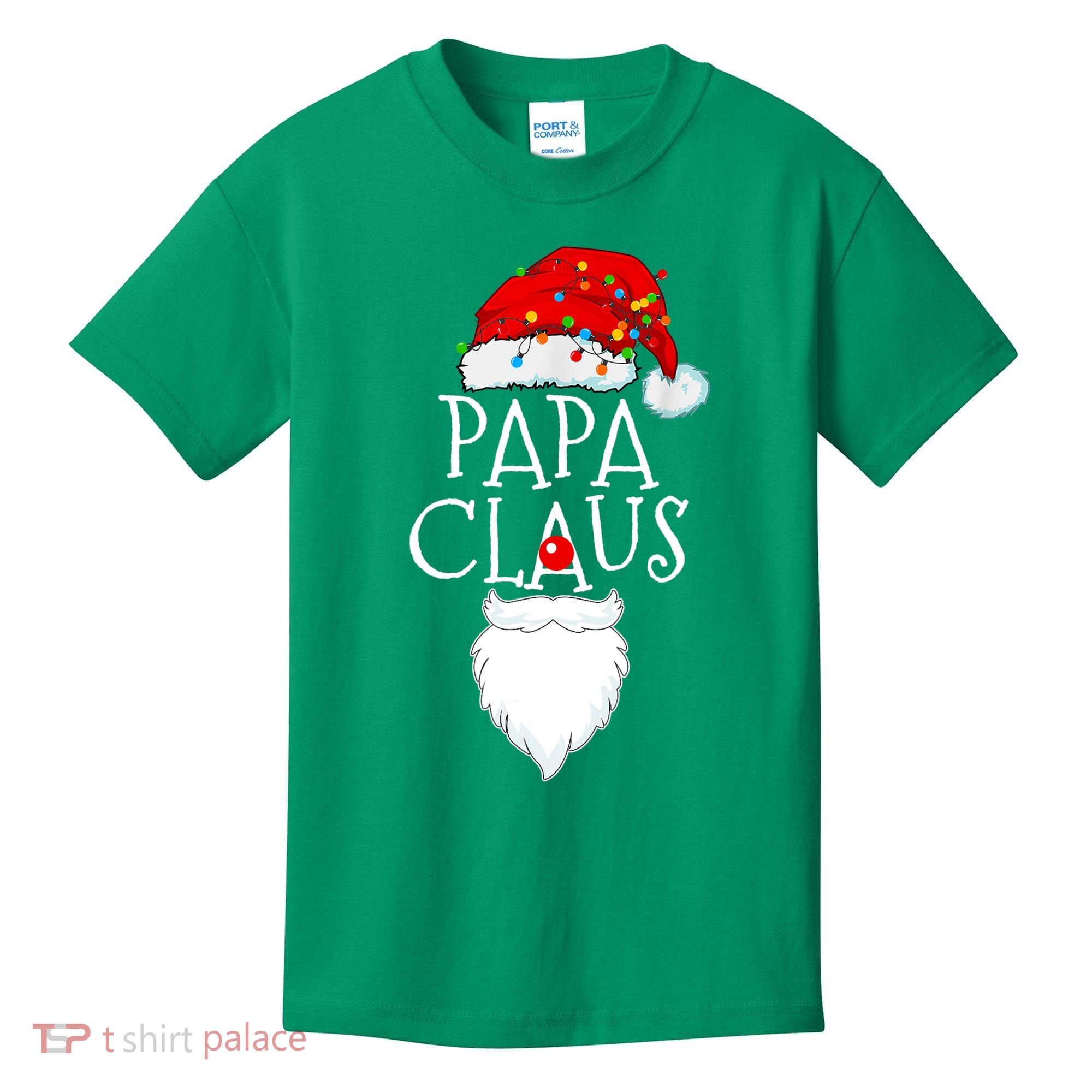 Funny Papa Claus Christmas Pajamas Santa Gift Kids T-Shirt