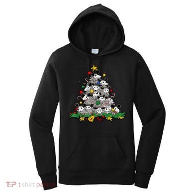 Funny Possum Christmas Tree Ornament Decor Opossum Lovers Women's Hoodie