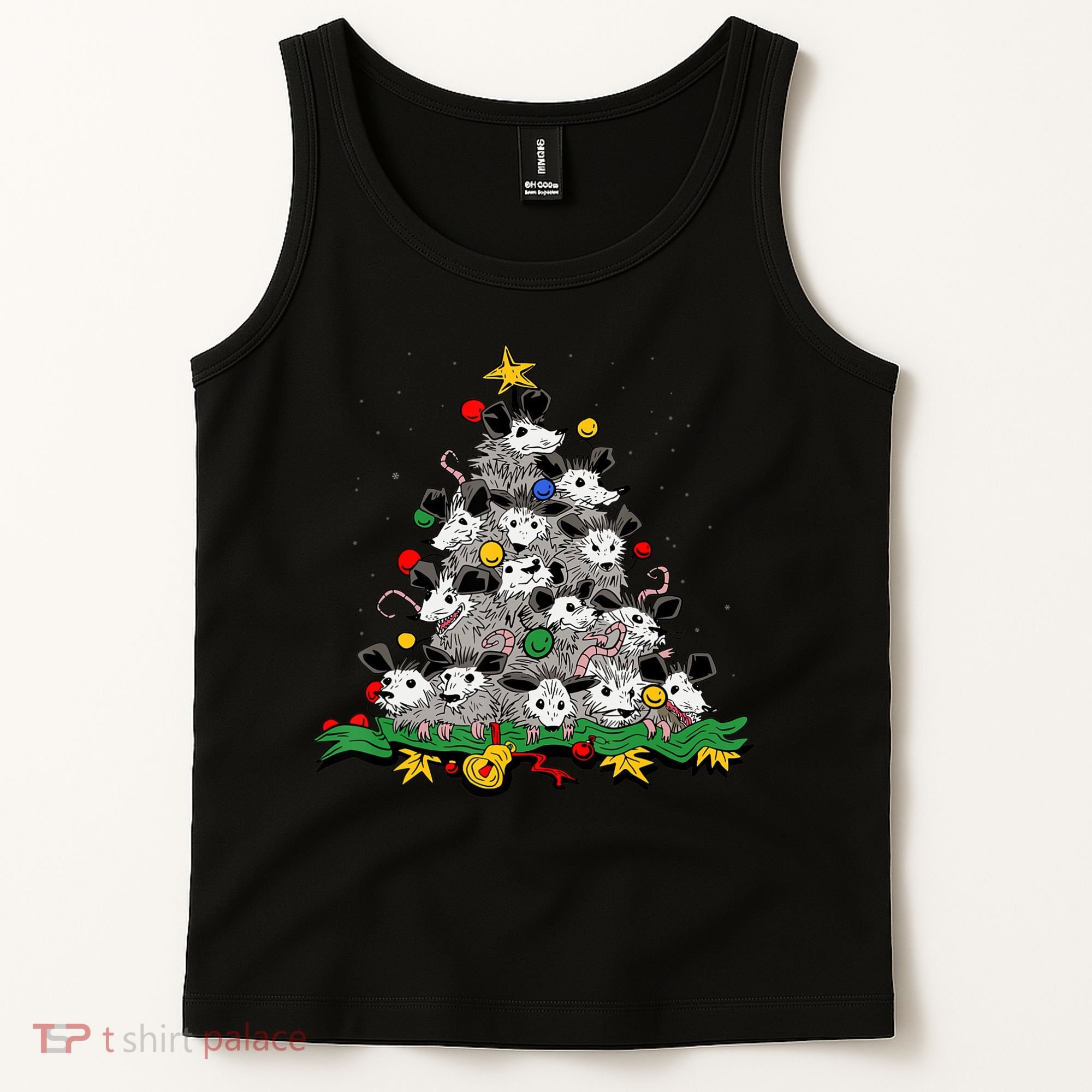 Funny Possum Christmas Tree Ornament Decor Opossum Lovers Tank Top