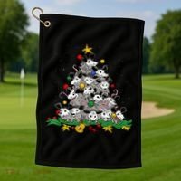 Funny Possum Christmas Tree Ornament Decor Opossum Lovers Golf Towel thumb 1