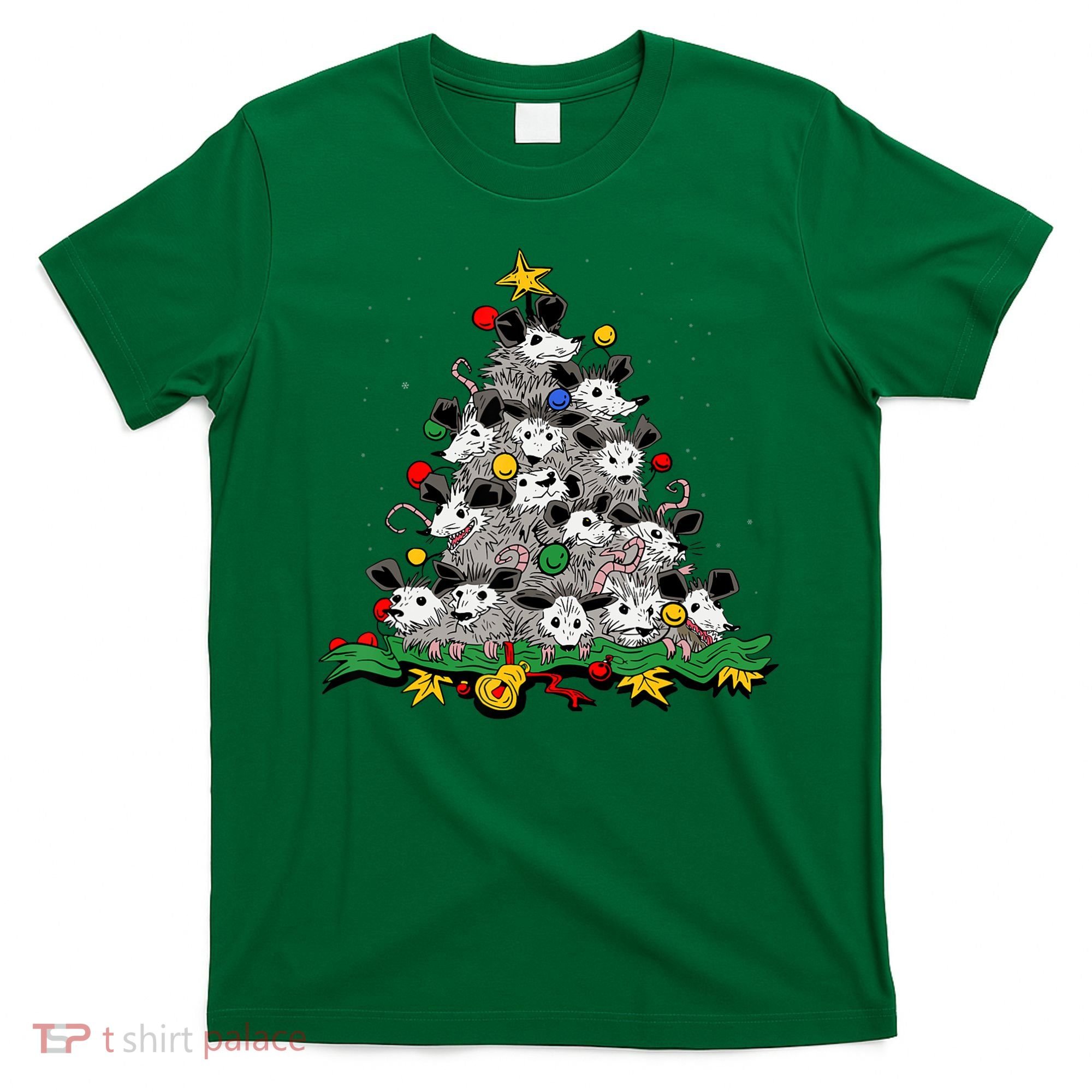 Funny Possum Christmas Tree Ornament Decor Opossum Lovers T-Shirt