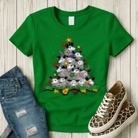 Funny Possum Christmas Tree Ornament Decor Opossum Lovers Women's T-Shirt thumb 3