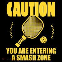 Funny Pickleball Caution You Are Entering Smash Zone Backpack thumb 2