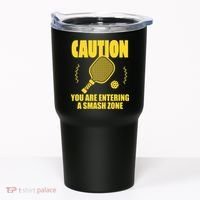Funny Pickleball Caution You Are Entering Smash Zone Tumbler thumb 0