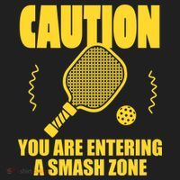 Funny Pickleball Caution You Are Entering Smash Zone Tumbler thumb 3