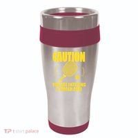 Funny Pickleball Caution You Are Entering Smash Zone 16oz Travel Tumbler thumb 0