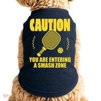 Funny Pickleball Caution You Are Entering Smash Zone Doggie Tank thumb 0