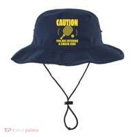 Funny Pickleball Caution You Are Entering Smash Zone Bucket Hat thumb 0