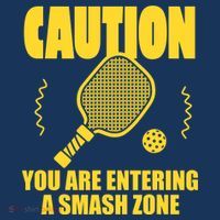 Funny Pickleball Caution You Are Entering Smash Zone Hat thumb 2