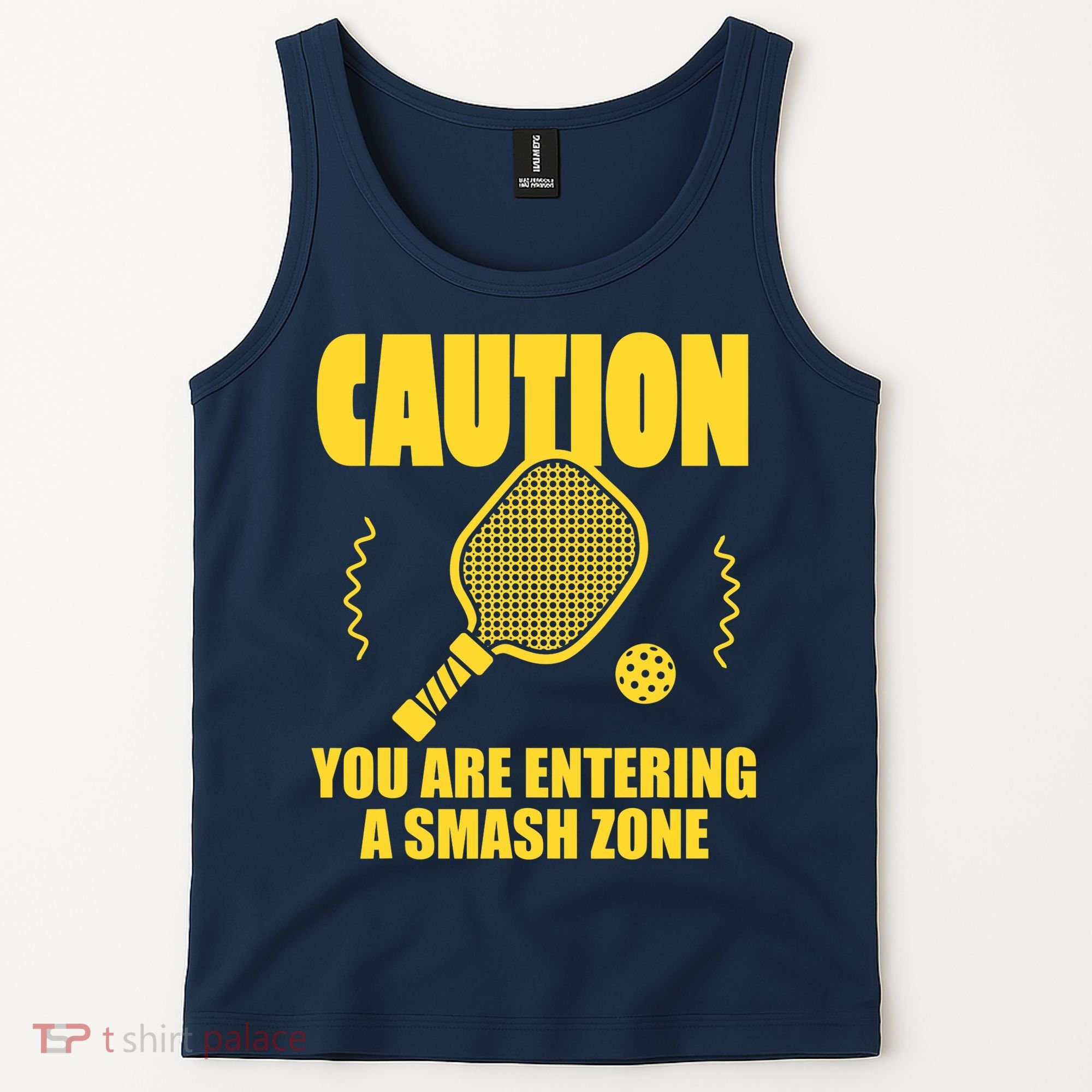 Funny Pickleball Caution You Are Entering Smash Zone Tank Top
